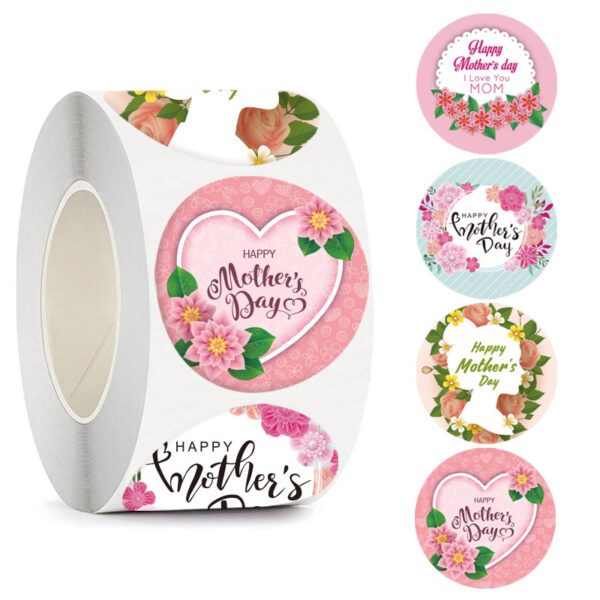 Wholesale Rolled Sticker Mother's Day Decoration Sticker