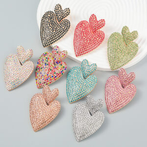 O1CN01cCpjuH2II36JmA1Ui_2473019262-0-cib Wholesale Colorful diamond heart-shaped multi-layered Bohemian style earrings