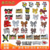 Wholesale Sports letter butterfly bow ball embroidery DIY Patches