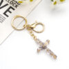 Wholesale Flower Cross Keychain