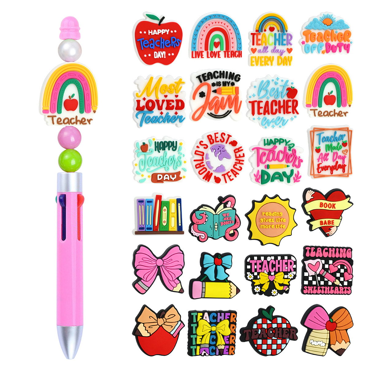 Wholesale Random Learning Series Cartoon Focal Beads