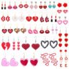Wholesale Valentine's Day heart-shaped LOVE red lip earrings