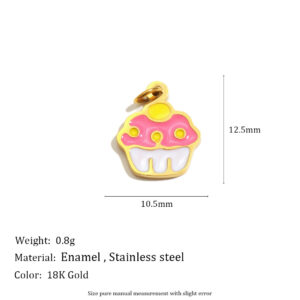 Mushroom pendant-gold