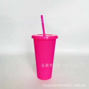 710ml straw cup # 2 rose red / 24OZ/710ML