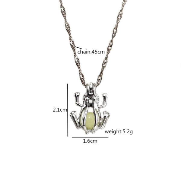 Wholesale Little Frog Luminous Necklace