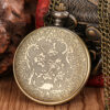 Wholesale Golden quartz castle commemorative movement pocket watch