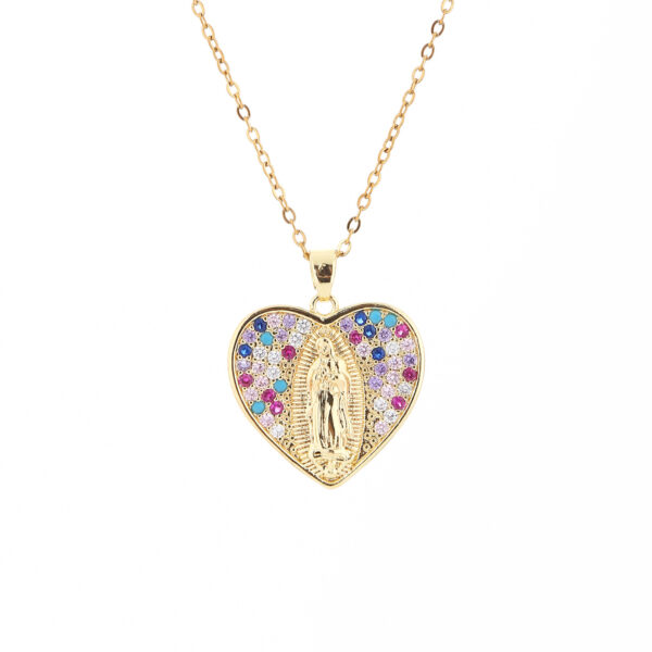 O1CN01cMvcxY1qJbX4OyTUV_3597185475-0-cib Wholesale Zircon Love Madonna Pendant Necklace