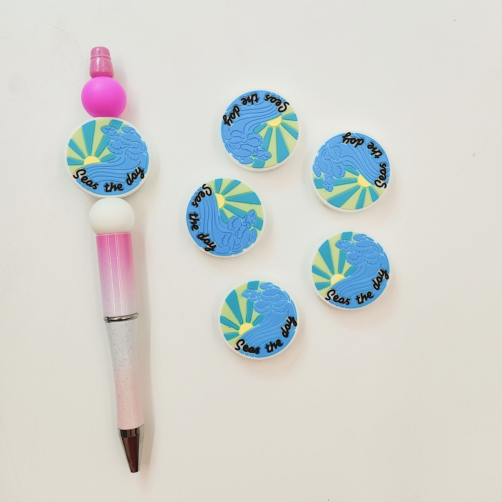 Wholesale Creative Cartoon Focus Beads Ocean Wave Silicone Beads