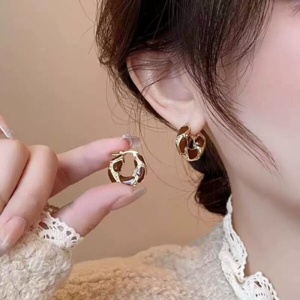 Wholesale Autumn and Winter Mirad Zircon Earrings