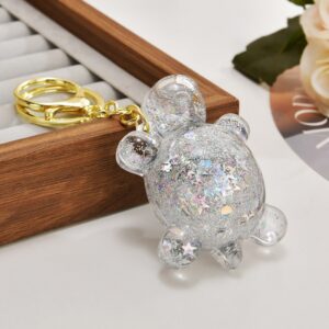 Flashing silver white / Gradient rope + turtle