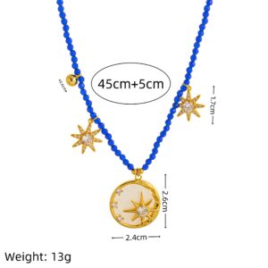 Celestial star necklace