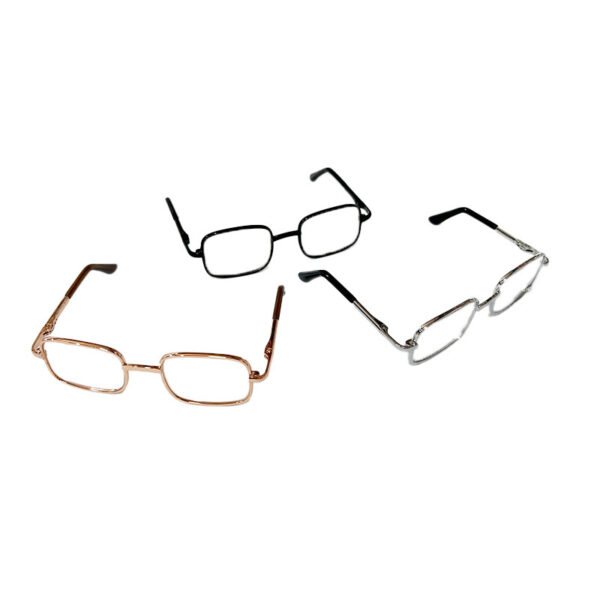 Wholesale 8.5cm wide metal eyeglasses (Doll Aessories)