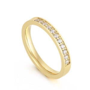 Golden Male Ring KR83238-K / No. 8