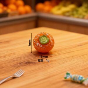 Brown persimmon cake