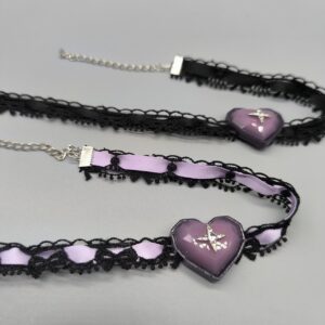 O1CN01cUBB9U1jEq498Vlcl_3927844517-0-cib Wholesale Love lace cross, sweet and cool collarbone chain