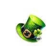 Wholesale St. Patrick's Day green magic hat acrylic earrings