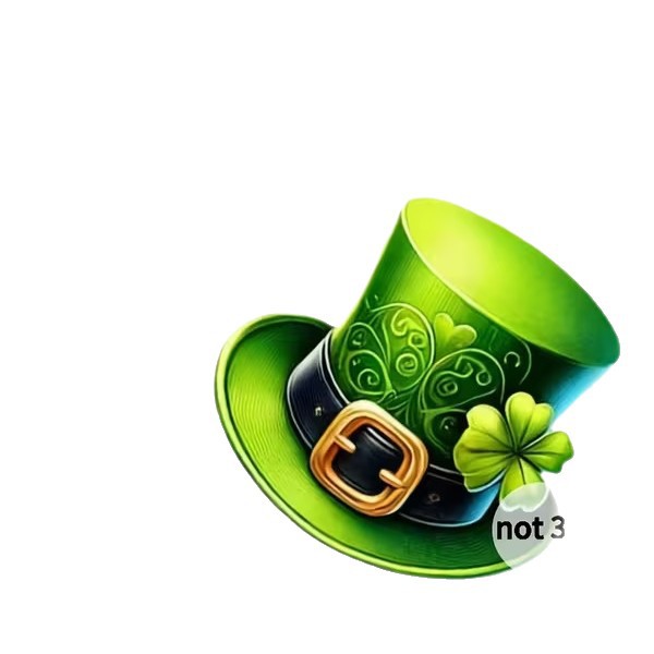 Wholesale St. Patrick's Day green magic hat acrylic earrings