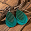 O1CN01cWgee71qyMNTMPB7r_2206372095564-0-cib Wholesale Multi-layer Water drop Leaf Earrings PU Leather