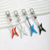 Wholesale 4pcs oil dripping guitar keychain pendant