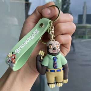 Crazy animal keychain-mr. sloth