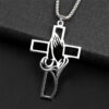 Wholesale Prayer Cross Faith Gift Stainless Steel Pendant Necklace