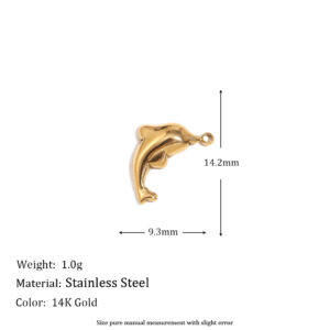Dolphin Pendant-Gold