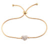 Wholesale Diamond studded heart-shaped pull-out bracelet