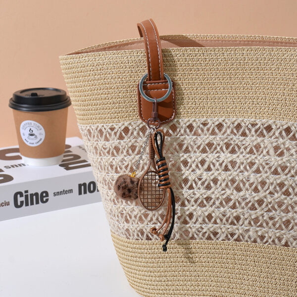 O1CN01ceFEEb1WtWI9V9s9Z_2220577792846-0-cib Wholesale Simulated Tennis Hairball Cute Mini Keychain