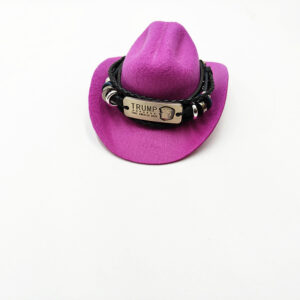 Purple cowboy hat big choice chuanpu english letter / L code