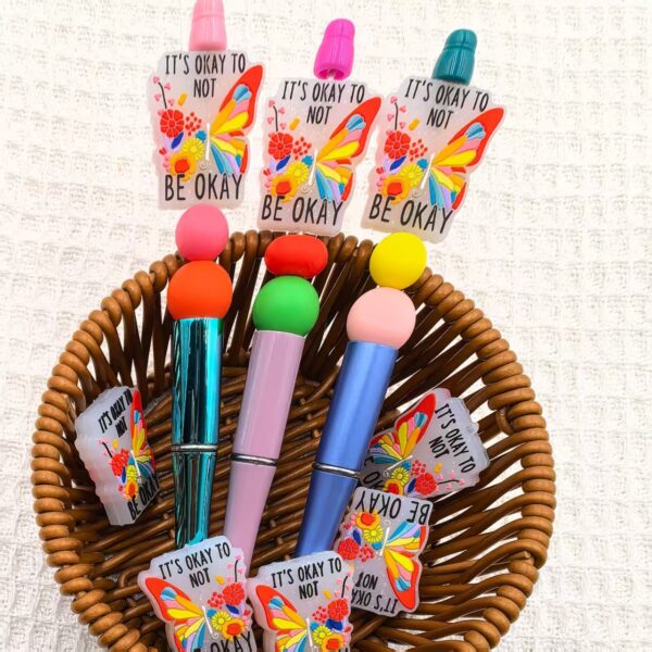 O1CN01cf6NsE2FO3kDpXWwh_2216349148869-0-cib Wholesale Colorful Butterfly Silicone Beads DIY Beads 10pcs/pack