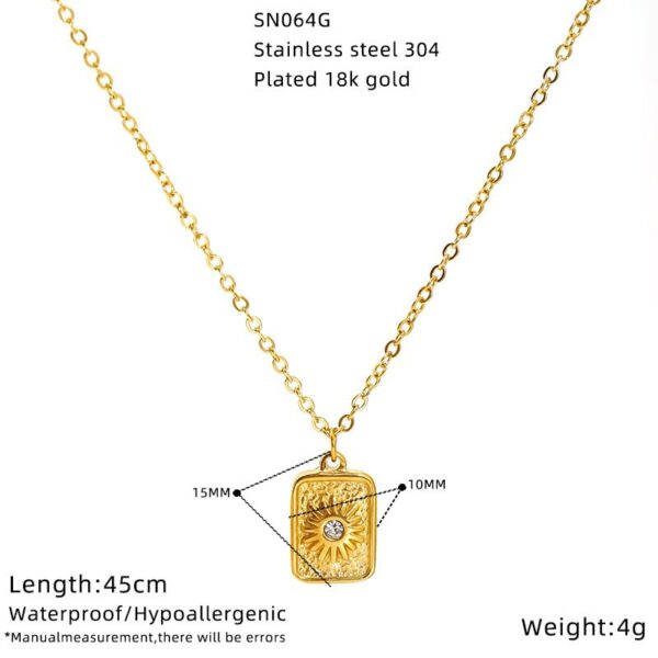 Wholesale temperament niche pearl necklace stainless steel clavicle chain