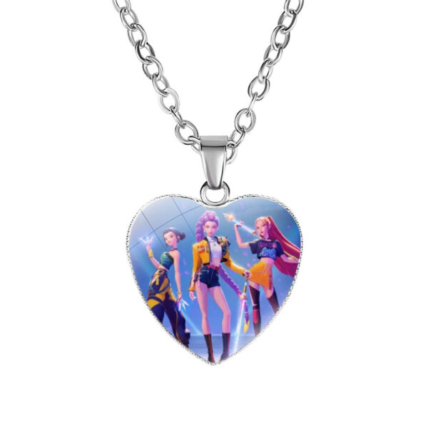 Wholesale Cute cartoon girl love necklace