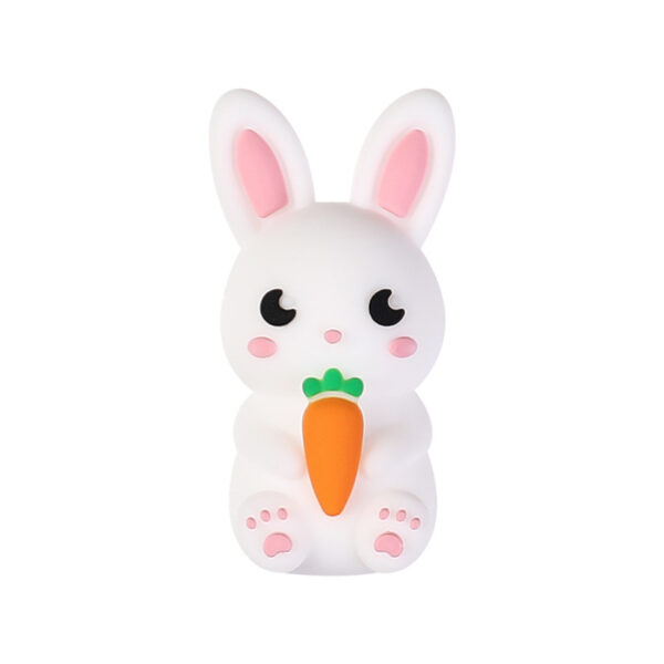 O1CN01cigWOD1MYJotRzEbw_2216022041446-0-cib Wholesale Rabbit 3D Silicone Easter Stereo Es Kidsren's DIY Jewelry Straight Hole Focal Beads
