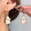 Wholesale Easter cartoon cute rabbit Easter egg earrings