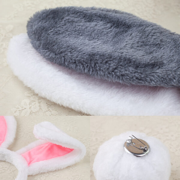 Wholesale Easter Rabbit Ears Cute White Rabbit Nose Headband