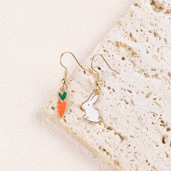 Wholesale Cartoon Rabbit Carrot Earrings