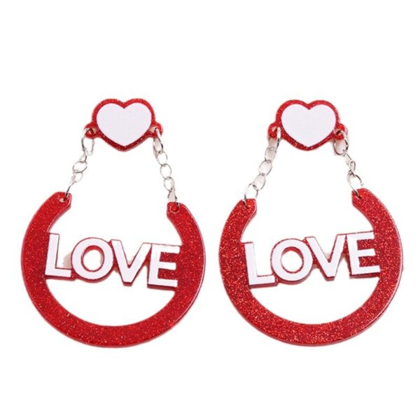 O1CN01ckdAkF1T3MGV9H19B_2677772326-0-cib Wholesale Valentine's Day love Acrylic Earrings