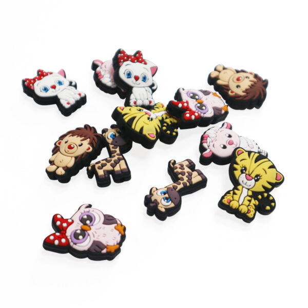 Wholesale 10pcs 3D Cartoon Cute Santa DIY Ballpoint Pen Silicone Beads