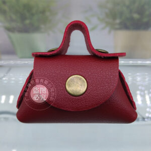 Burgundy with copper buckle