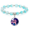 Wholesale Cute cartoon girl ice cracked gem embedded bracelet