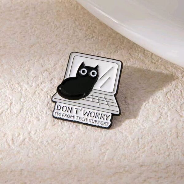 Wholesale Cartoon Black Cat Little Cat Animal Brooch