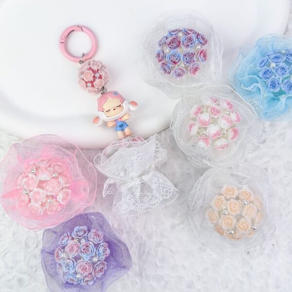 Wholesale 5pcs Holding flower bouquets and flower balls in hand beads