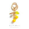 Wholesale Handmade Orange Lemon Ft Metal Keychain