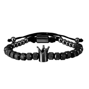 Black 6MM12 pineapple beads 1