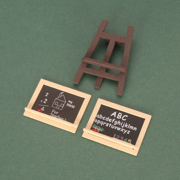 Wholesale Miniature Blackboard easel Gallery Decoration Doll Accessories