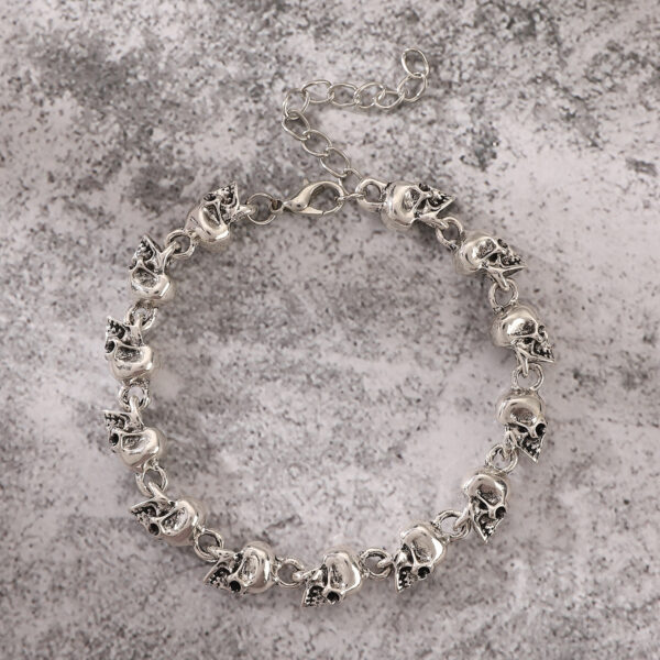 Wholesale Men's Retro Skull Metale Bracelet