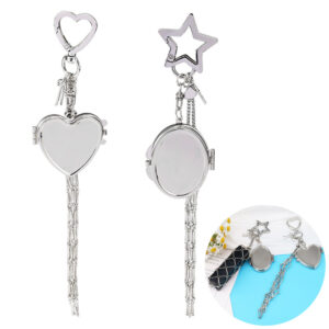 Love bow-peach heart mirror