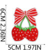 Wholesale Sweet Strawberry Embroidered Cloth Sticker Clothes Decoration Patch