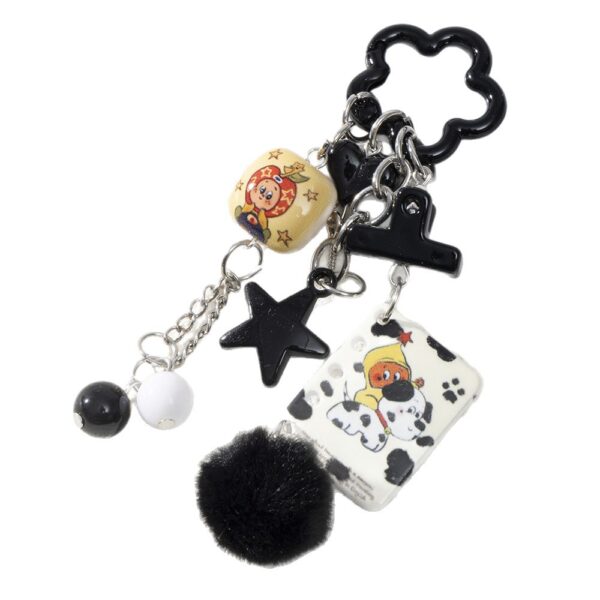 Wholesale Cute five pointed star yellow cartoon keychain OLY Exclusive