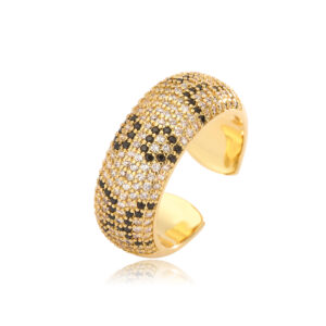 Gold wide face Ring 1